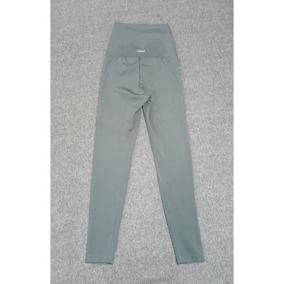 Adidas Maternity Leggings Aeroready Designed To Move Gray Silver Size Small - Picture 11 of 12